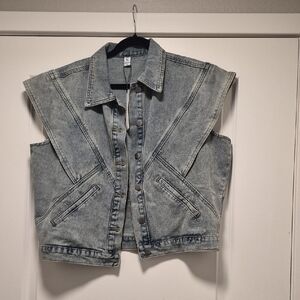 Denim Sleeveless Vest